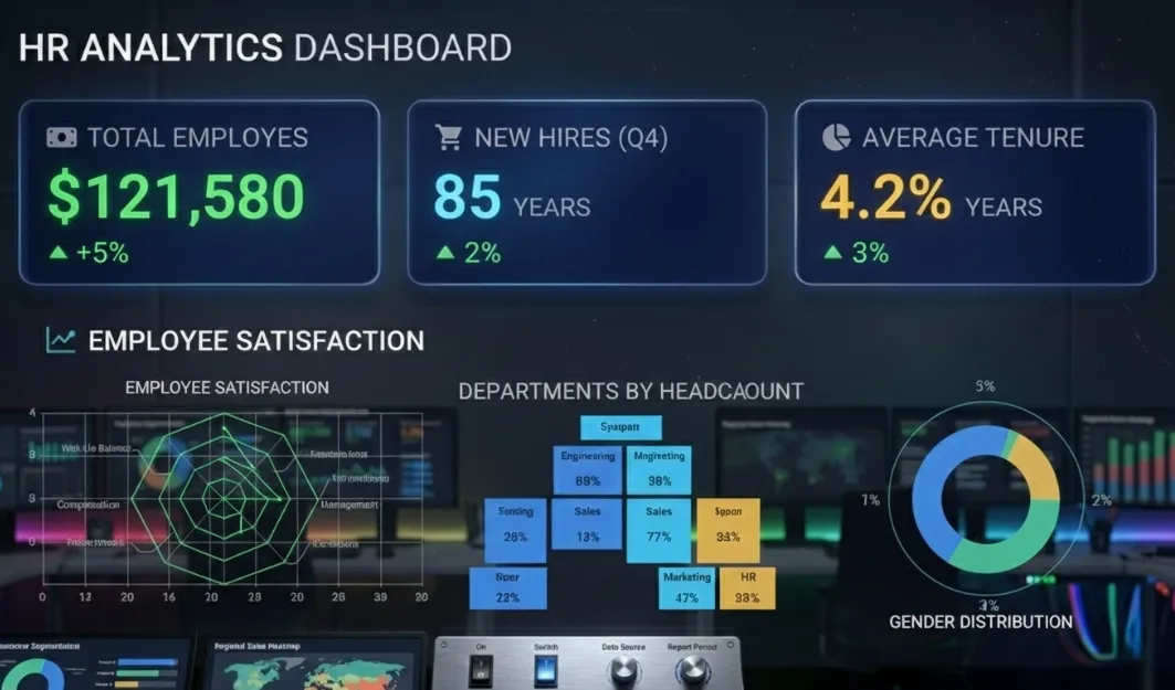 Data Analyst course in Sholinganallur Power BI HR analytics dashboard project